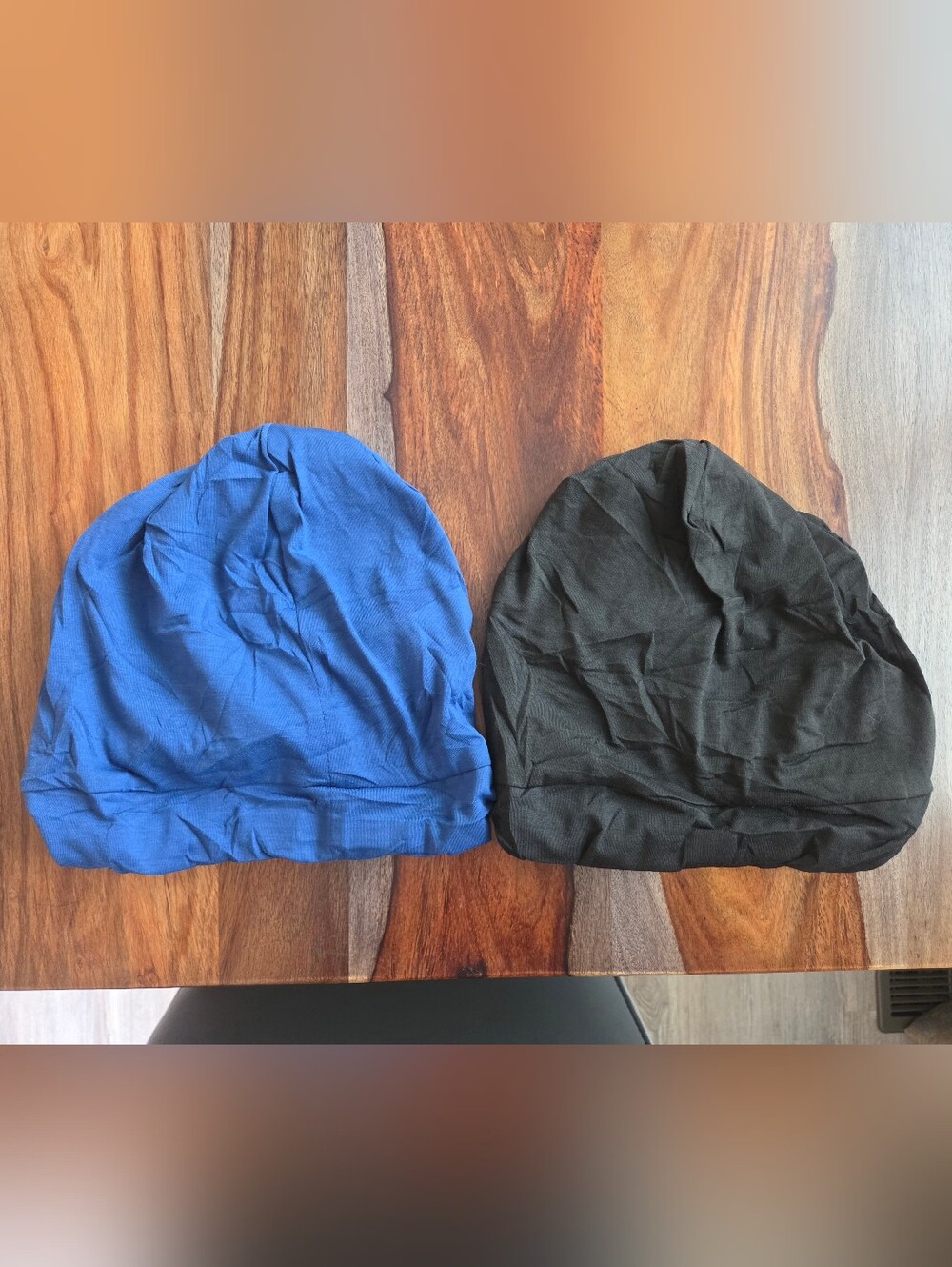 Satin Bonnets, 2 Pieces Lined Night Cap Hidden Adjustable Strap NWT